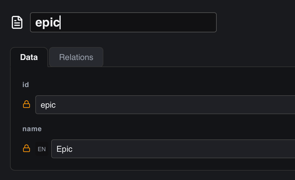 Item ID inline renaming (Double-click activation)
