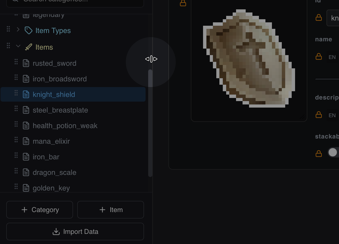 Sidebar dragging and resizing boundaries